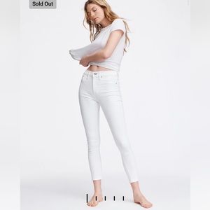 Rag & Bone Nina High-Rise Ankle Skinny White, 30